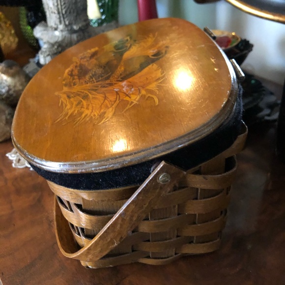 Vintage Wooden Basket Weave Bag - Picture 4 of 9